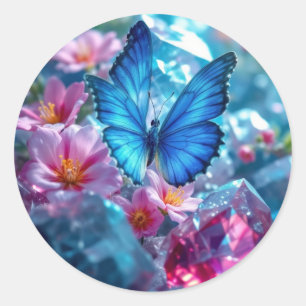 Adesivo Borboleta do Jardim de Cristais Ruby