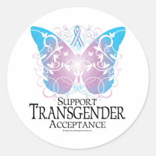 Adesivo Borboleta do Transgender