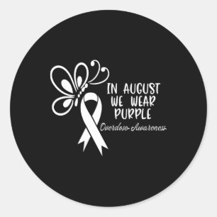 Adesivo Borboleta Em agosto Vestimos Sobredosagem Roxa Awa