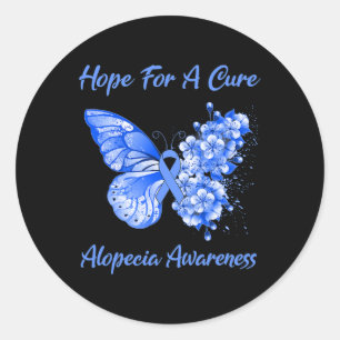 Adesivo Borboleta Esperança Por Uma Consciência Da Alopeci