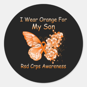 Adesivo Borboleta Eu Visto Laranja Para Meu Filho Rsd Crps