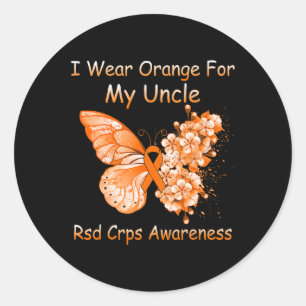 Adesivo Borboleta Eu Visto Laranja Para Meu Tio Rsd Crps A