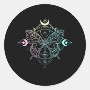 Adesivo Borboleta Gótica de Moa Gótico Pastel Wicca Cres