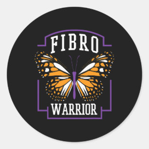 Adesivo Borboleta Gráfica Fibro Warrior de Consciência