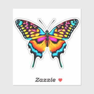 Adesivo Borboleta Grande Colorida