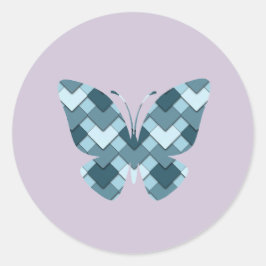 Adesivo Borboleta Harlequin de Diamond Blue Sapphire