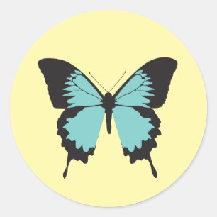Adesivo Borboleta illusima Amarela