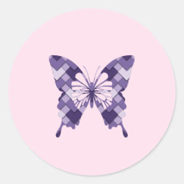 Adesivo Borboleta Lilac Purple Diamond Harlequin