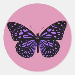 Adesivo Borboleta Manchada de Roxo