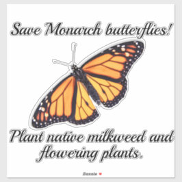 Adesivo Borboleta monarca