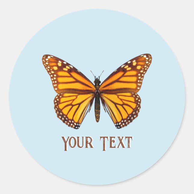 Adesivo Borboleta Monarca Personalizada (Frente)