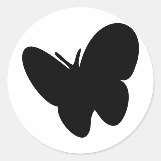 Adesivo borboleta negra - borboletas (Frente)