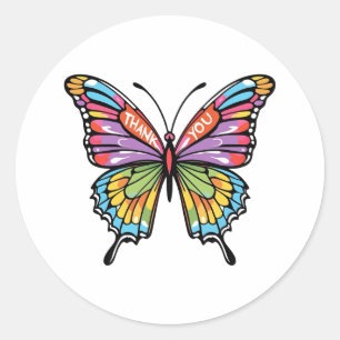 Adesivo Borboleta Obrigada