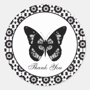 Adesivo Borboleta: Obrigado Sticker