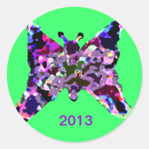 Adesivo Borboleta Para Boa Sorte Para Ano Novo