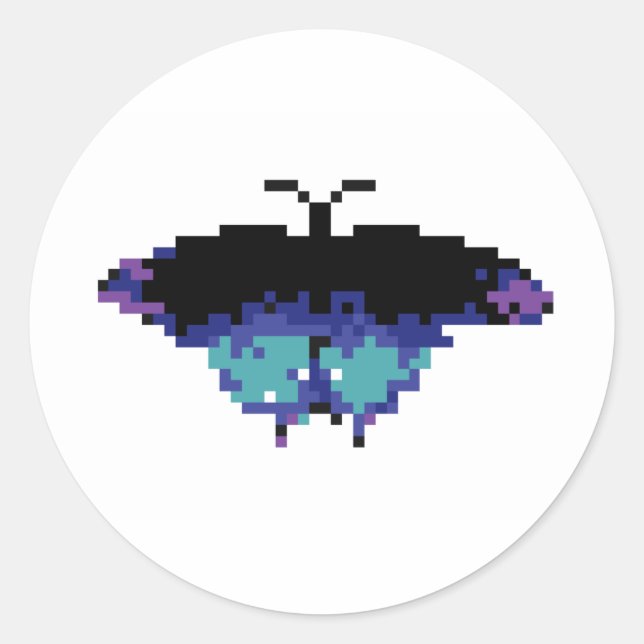 Adesivo Borboleta Pixel (Frente)