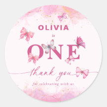 Borboleta primeiro aniversario Rosa Dourada Poeira