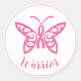Adesivo Borboleta Rosa Brisa Borboleta Guerreira do Cancer