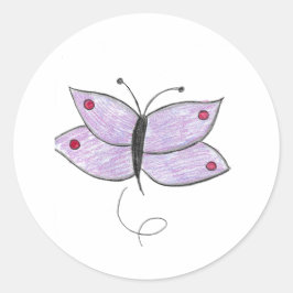 Adesivo Borboleta Roxa