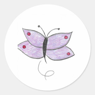 Adesivo Borboleta Roxa