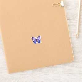 Adesivo Borboleta Roxa em Aquarela Elegante