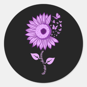 Adesivo Borboleta Roxo Fita Roxo Awarene Sobredosagem de G