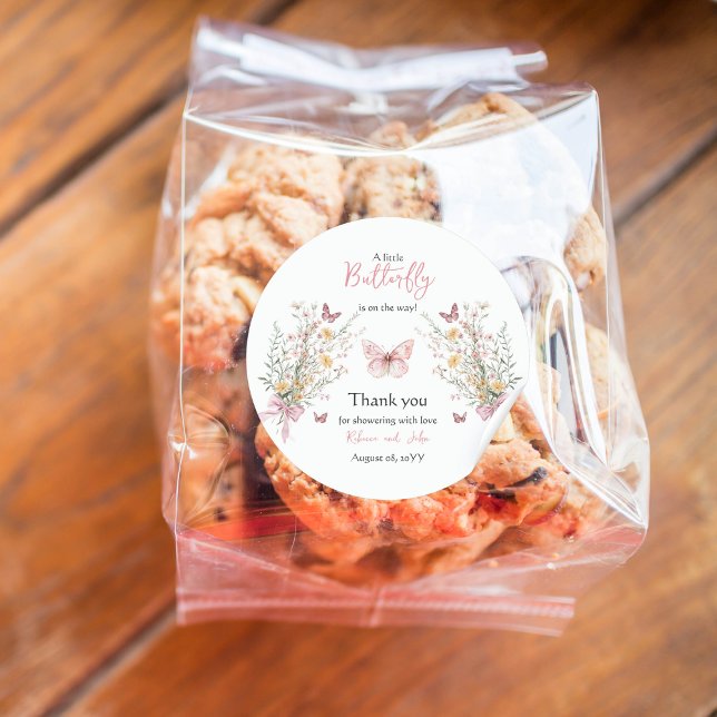 Adesivo Borboleta russa Chá de fraldas Floral de Flor Selv (Criador carregado)