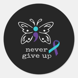 Adesivo Borboleta Semicolon Dão para a Prevenção Suicida