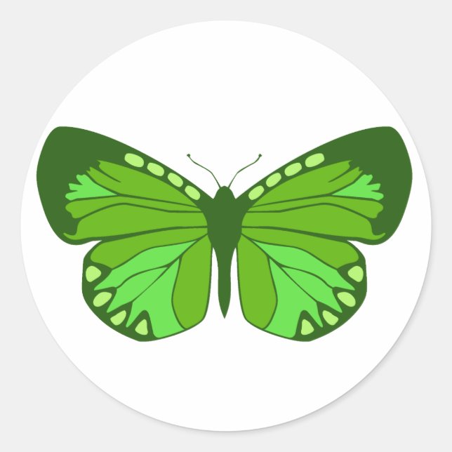 Adesivo Borboleta Verde (Frente)