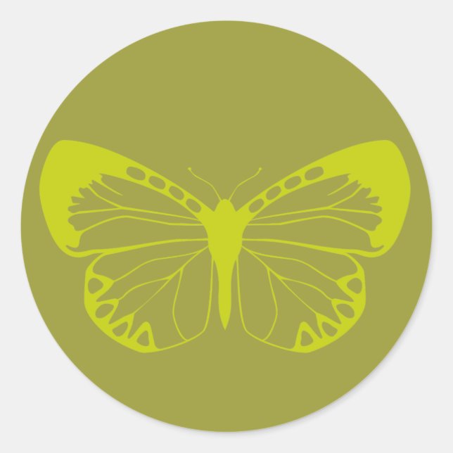 Adesivo Borboleta Verde (Frente)