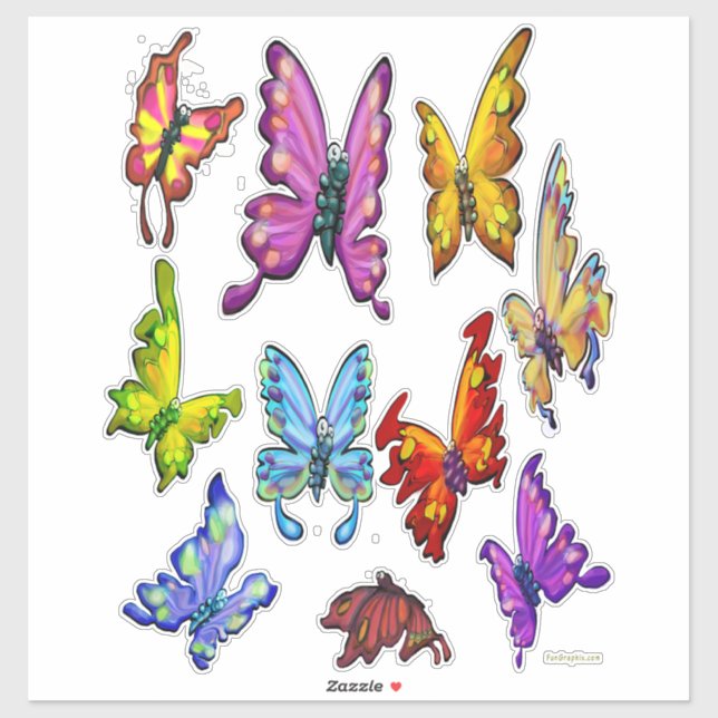 Adesivo Borboletas (Folha)