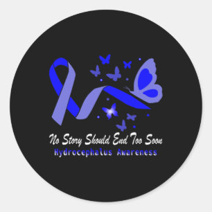 Adesivo Borboletas de consciência suportam fita azul