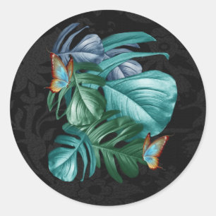 Adesivo Borboletas de Paraíso/Turquesa Tropical Splash