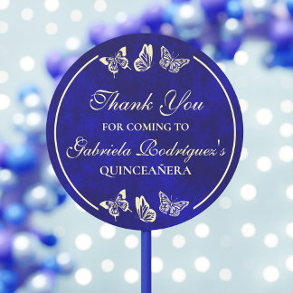 Adesivo Borboletas Douradas Real Elegante Quinceañera