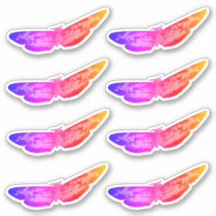 Adesivo Borboletas Ombre Púrpura Rosa 4Zoe