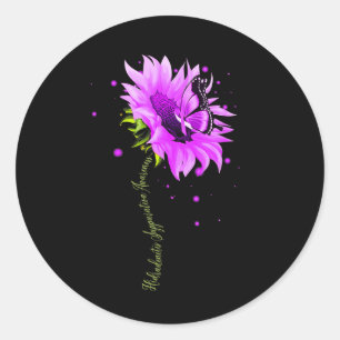 Adesivo Borboletas Roxas Sensibilização para a Sobredosage