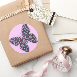 Adesivo Borboletas Roxo Roxo