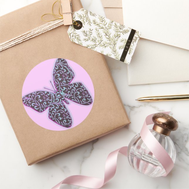 Adesivo Borboletas Roxo Roxo (Presentear)