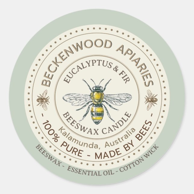 Adesivo Borda Apiary Sage de Apiary Beekeeper (Frente)