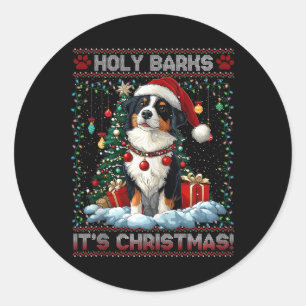 Adesivo Borda Collie Árvore de Natal Decorações Cachorros