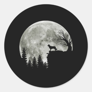Adesivo Borda da silhueta Collie no Cão das Halloween das 