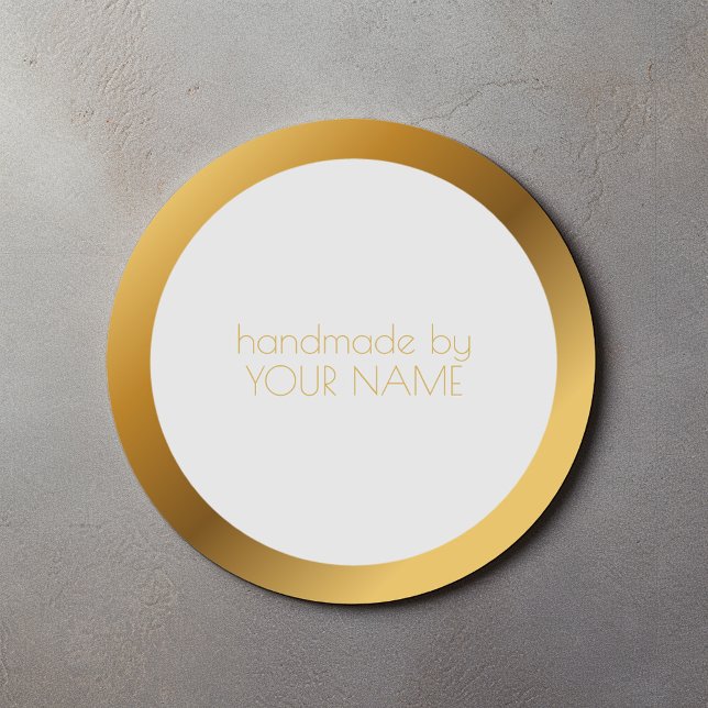 Adesivo Borda dourada (Criador carregado)