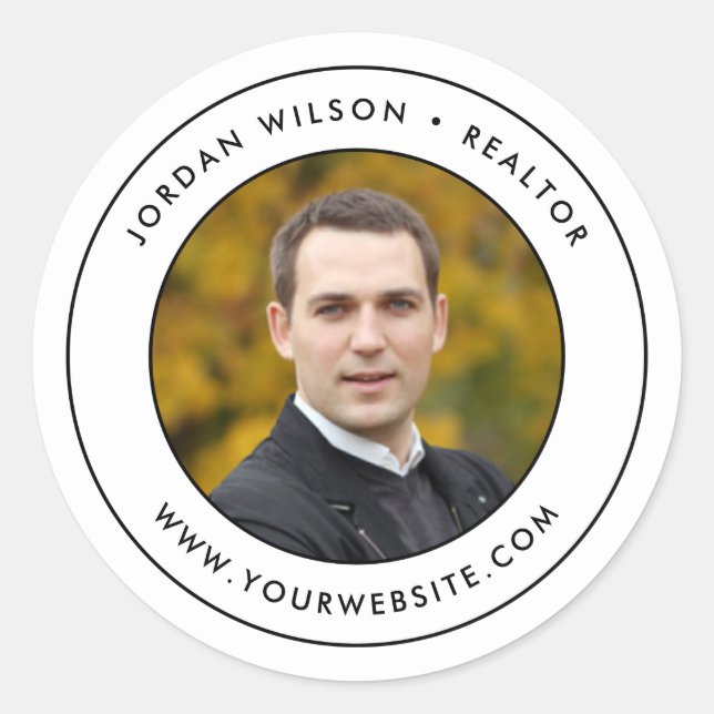 Adesivo Borda Dupla Moderna Adicionar Sua Foto (Frente)