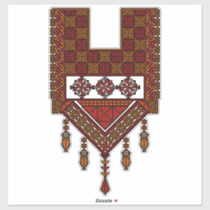 Adesivo Bordado de Tatreez Palestino Arte palestina