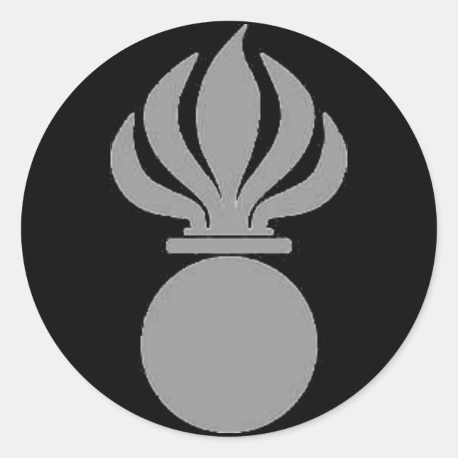 Adesivo Bordador Panzergrenadier bomba (cinzento) (Frente)