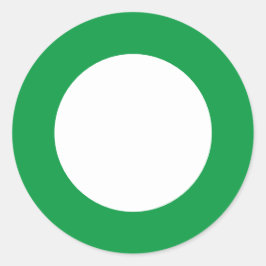 Adesivo Bordas Grandes - Vinheta do Círculo de Alerta Verd