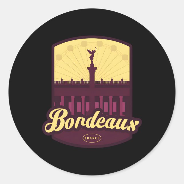 Adesivo Bordeaux França (Frente)