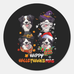 Adesivo Border Collie Dog Hallothanksmas Halloween