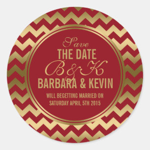 Adesivo Borgonha elegante & ziguezague geométrico Dourado