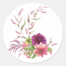 Adesivo Borgonha - Floral Marsala